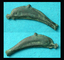 Thrace, Olbia, Cast Dolphin Money, c. 550-500 BC, Iconic!